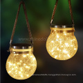 Best Solar Powered Waterproof  Mason Warm light Crack-like Glass Bottle Holiday Decorative Fairy Jar  Lights